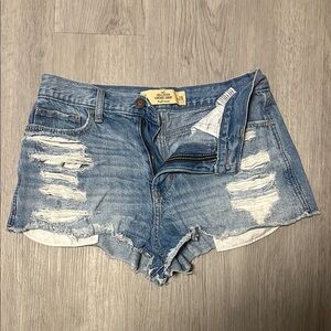Hollister Blue Distressed Jean Short